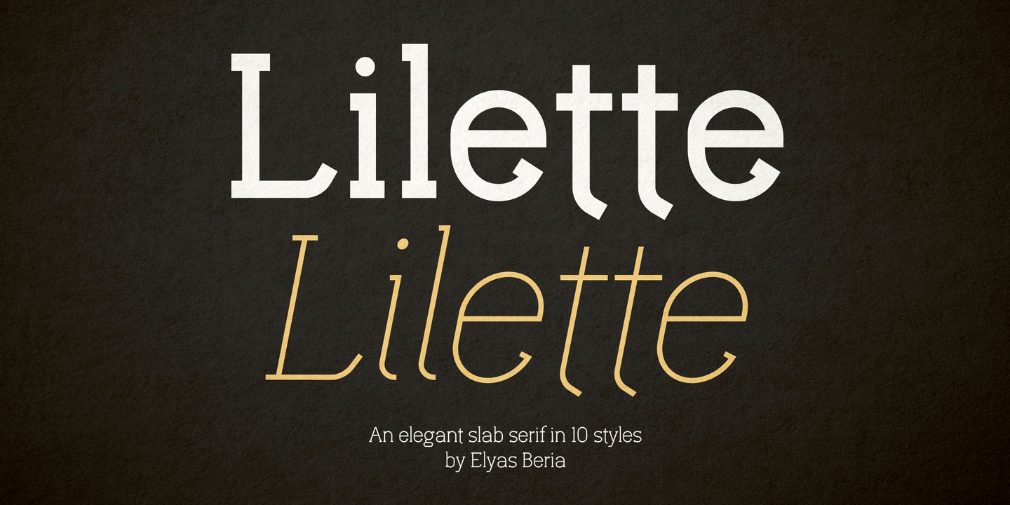 Example font Lilette #1